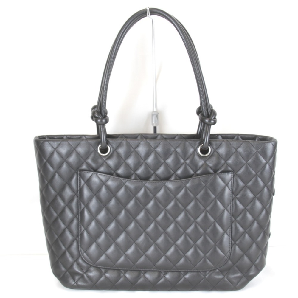 CHANEL Black Lambskin Leather Tote Bag - Picture 2 of 14